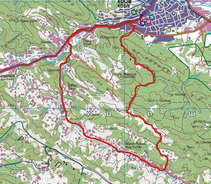 Туристичний велосипедний маршрут Хоминський хребет